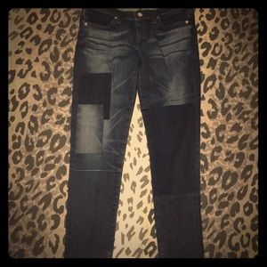 Adriano Goldschmmied denim patch jeans